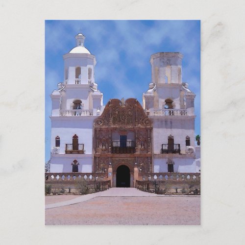 San Xavier del Bac Mission _ Tucson AZ Postcard