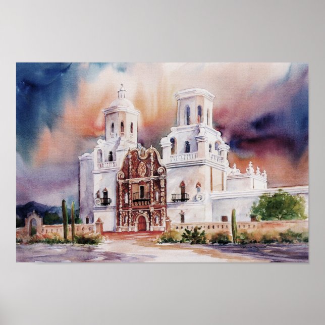 San Xavier Mission Canvas Print (Front)