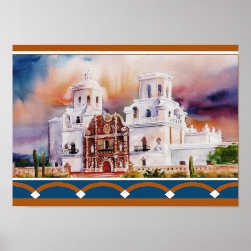 San Xavier Mission Poster