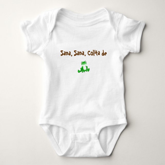 Sana, Sana, Colita de Rana Baby Bodysuit (Front)
