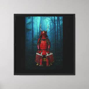 Sanada Yukimura Armor Canvas 16x16 Print