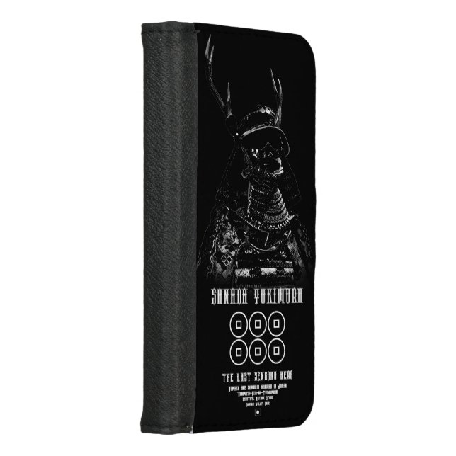 SANADA YUKIMURA (Dark ver.) iPhoneウォレットケース iPhone Wallet Case (Right)