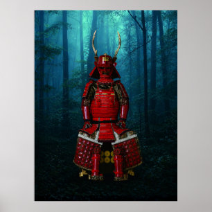 Sanada Yukimura Samurai Armor Framed Print 30x40