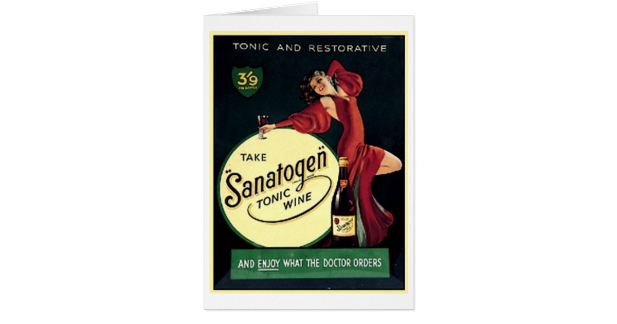 Sanatogen Tonic Wine | Zazzle