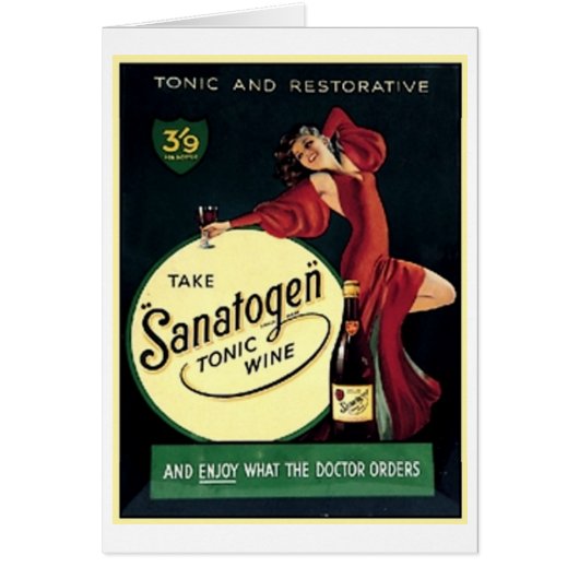 Sanatogen Tonic Wine Cards (Front)