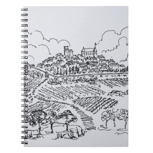 Sancerre Vineyards | Loire Valley, France Notebook (Front)