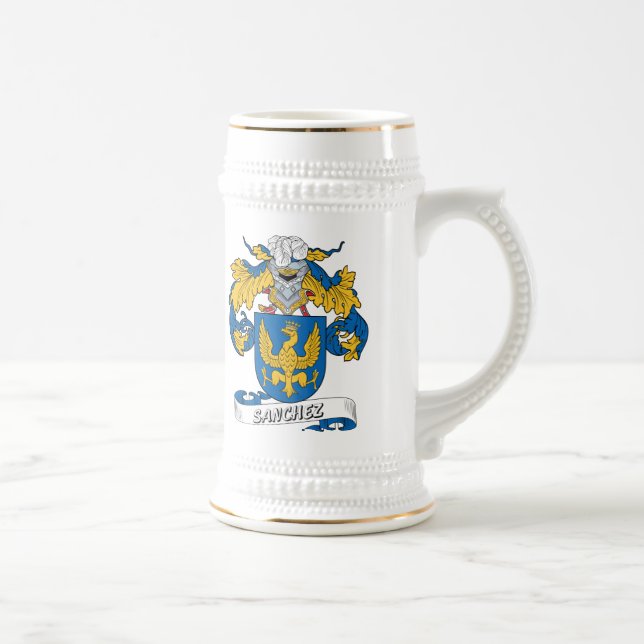 Sanchez Family Crest Beer Stein (Right)