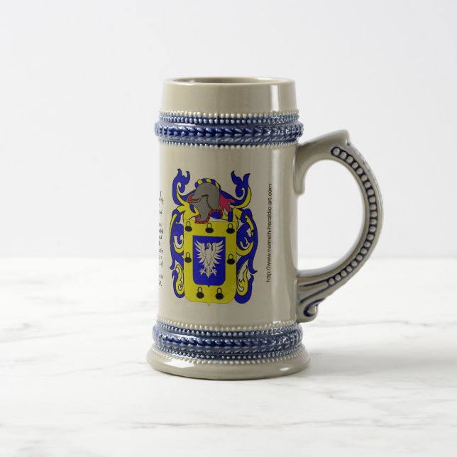Sanchez Family Crest Stein (Right)