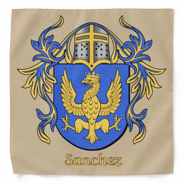 Sanchez Historical Coat of Arms Bandana (Front)