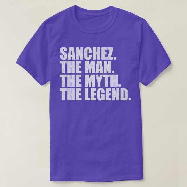 SanchezSanchez Name Sanchez given name T-Shirt (Design Front)