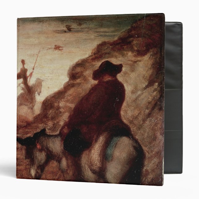Sancho and Don Quixote, 19th century Binder (Front/Inside)