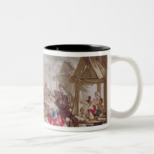 Sancho Panza and the Nut Seller Two_Tone Coffee Mug
