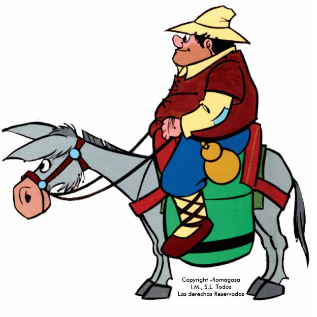 SANCHO PANZA & RUCIO STATUETTE (Front)