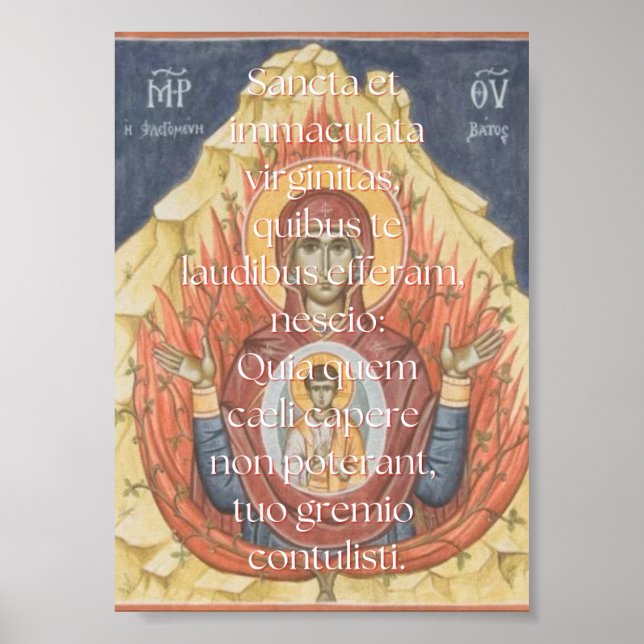 Sancta et Immaculata Print (Front)