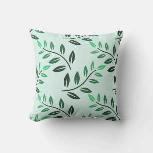 Sanctuary and Self-Love Spa Minimalist Green  Throw Pillow