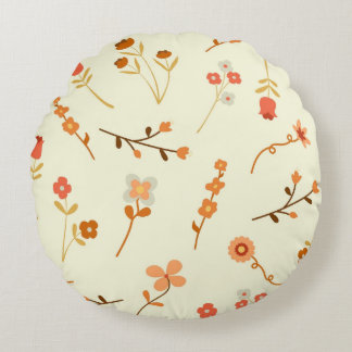Sanctuary and Self-Love Spa Retro Terracotta Round Pillow