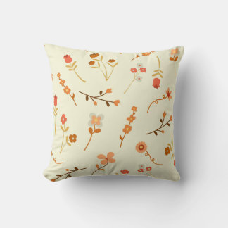 Sanctuary and Self-Love Spa Retro Terracotta Throw Pillow