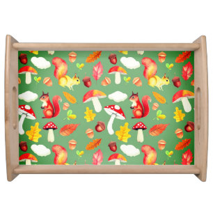Sanctuary and Self-Love Spa Watercolor Forest Serving Tray