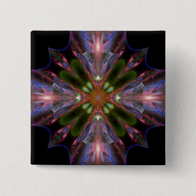 Sanctuary Cross Pinback Button (Front)