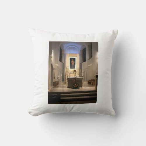 Sanctuary of the Divine Mercy Saint Faustina Jesus Throw Pillow