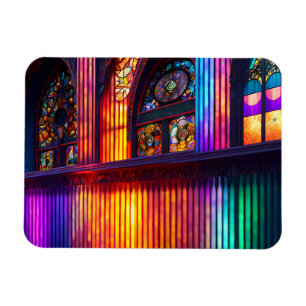 Sanctuary Rainbow Church Interior Magnet