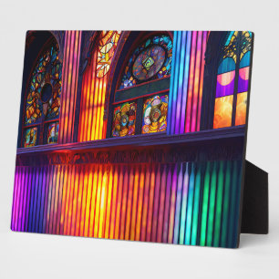 Sanctuary   Rainbow Church Interior Tabletop Plaque