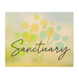 Sanctuary Wooden Wall Art 8 x 10