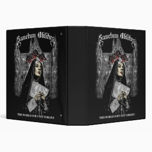Sanctum Oblitus - Gothic Streetwear Design 3 Ring Binder