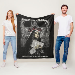 Sanctum Oblitus - Gothic Streetwear Design Fleece Blanket