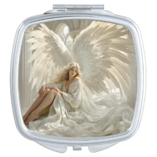 Sanctum of Wings – Angel in the Halls of Light Compact Mirror