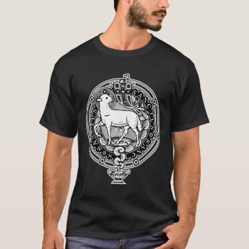 Sanctus Agnus Dei Lamb God Catholic Traditional La T_Shirt