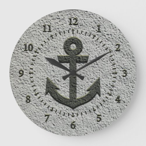 Sand Anchor Large Clock