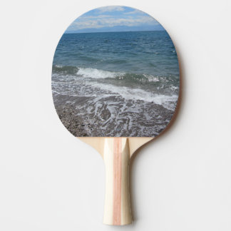 Sand and Ocean Waves Ping Pong Paddle