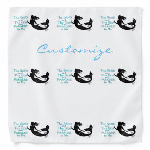 Sand and Sea Beach Mermaid Thunder_Cove Bandana