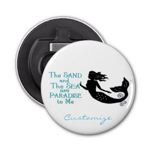 Sand and Sea Beach Mermaid Thunder_Cove Bottle Opener