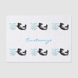 Sand and Sea Beach Mermaid Thunder_Cove Tissue Paper