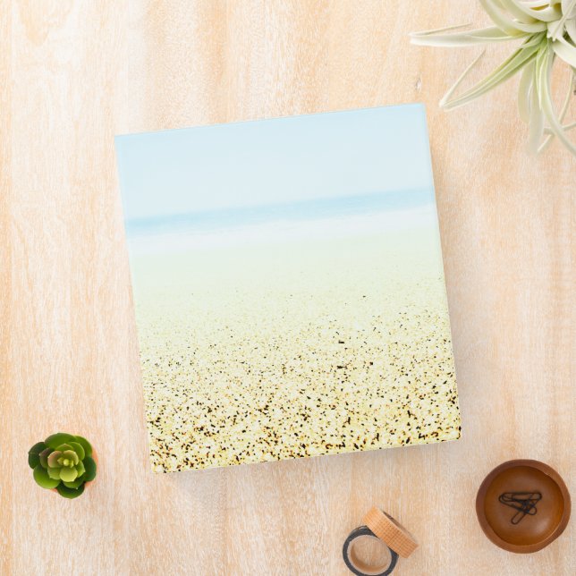 Sand and Sea Calm Coastal 3 Ring Binder (In Situ)