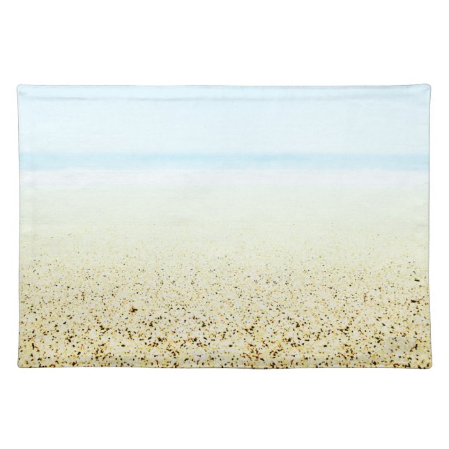 Sand and Sea Calm Coastal Cloth Placemat (Front)
