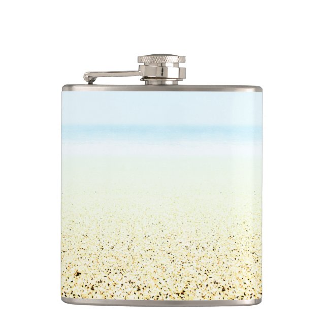 Sand and Sea Calm Coastal Flask (Front)