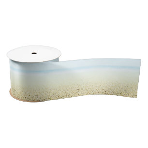 Sand and Sea Calm Coastal Satin Ribbon