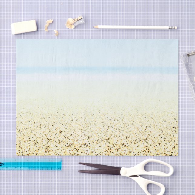 Sand and Sea Calm Coastal Tissue Paper (Craft)