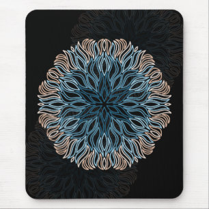 Sand and Sea Mandala Mouse Pad