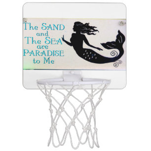 sand and sea mermaid basketball hoop