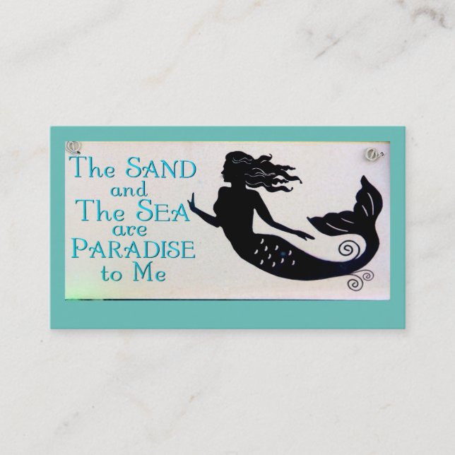 sand and sea mermaid business card (Front)