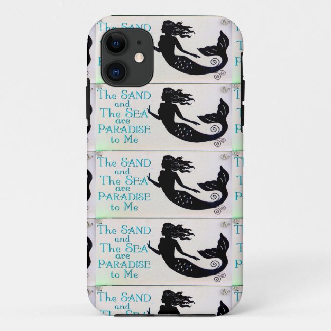 sand and sea mermaid phone case (Back)