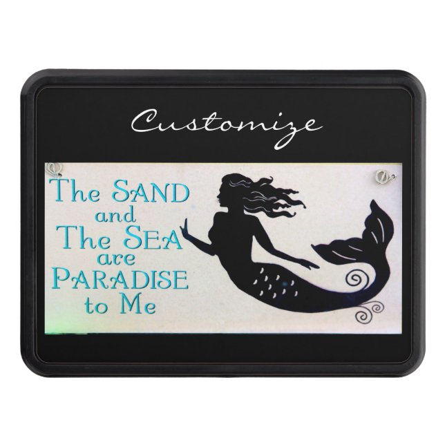 Sand and sea mermaid Thunder_Cove Hitch Cover (Front)