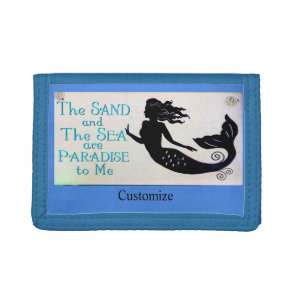 Sand and sea mermaid Thunder_Cove Tri-fold Wallet