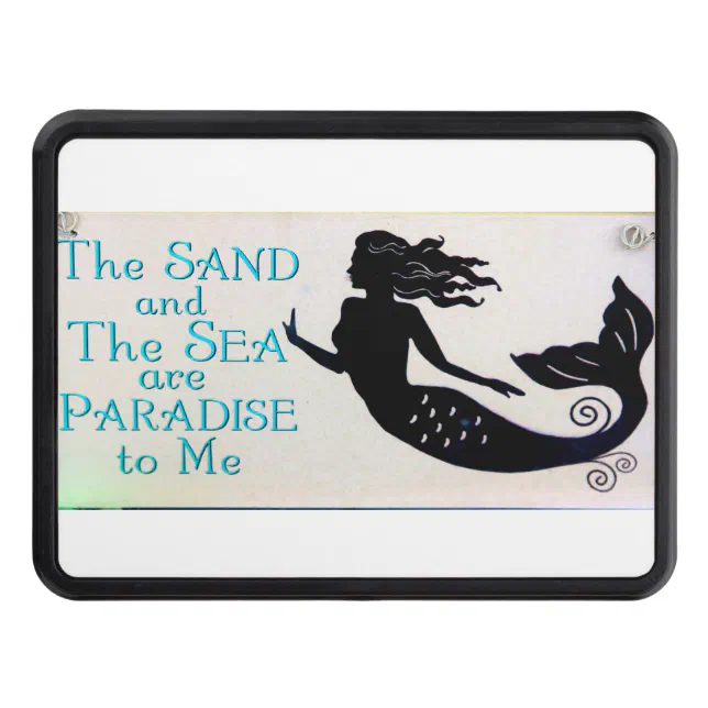 sand and sea mermaid trailer hitch cover Zazzle