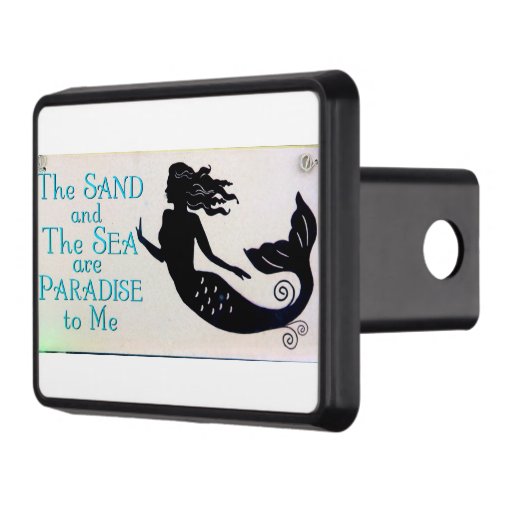 sand and sea mermaid trailer hitch cover Zazzle