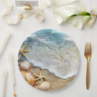 Sand and Sea Paper Plates